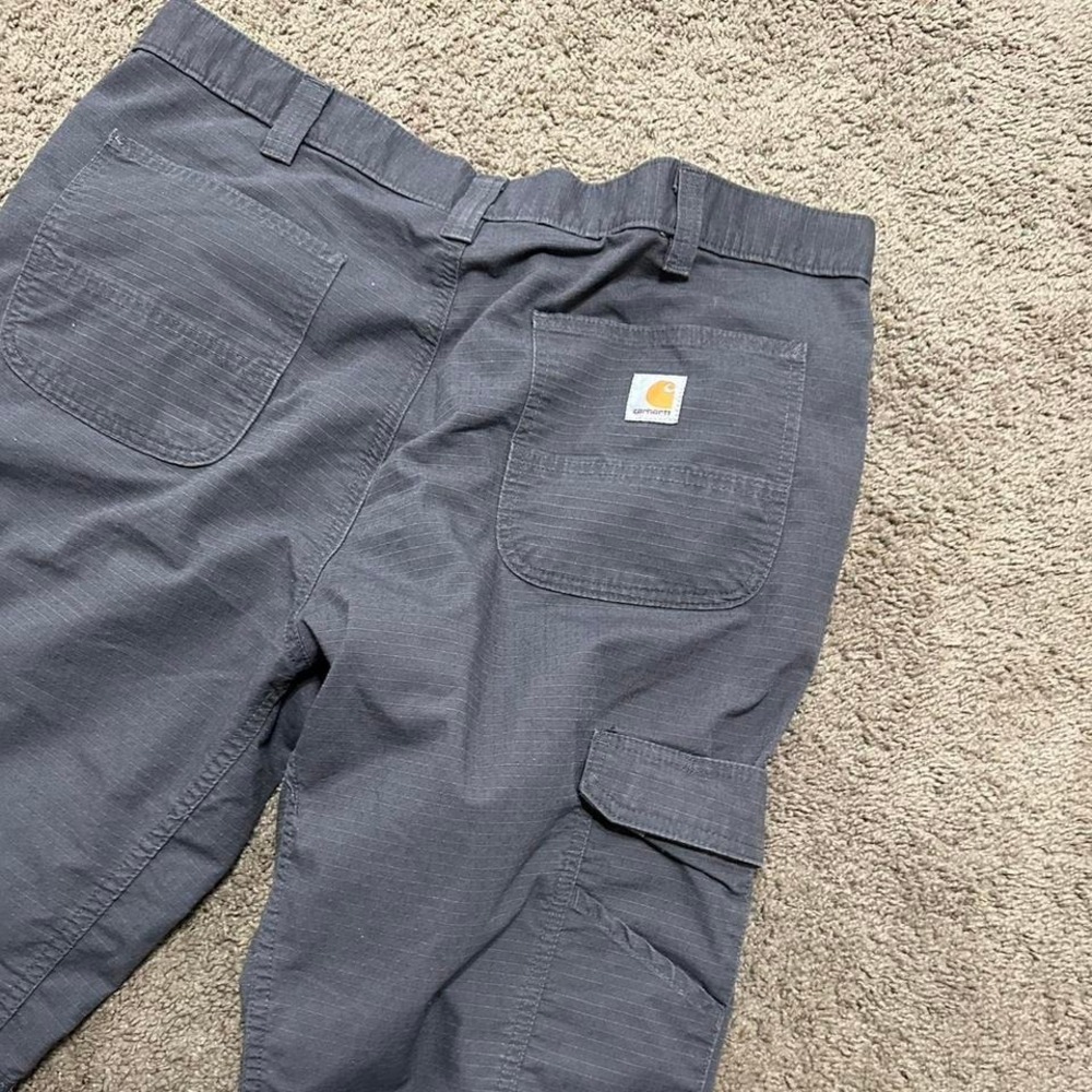 Carhartt grey relaxed fit cargo pocket pants Men's Size 40X36 #workwear #skater - Picture 7 of 7